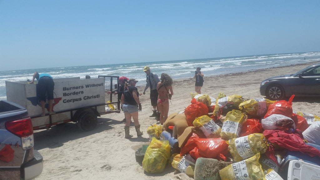 Spring Adopt a Beach Cleanup with Burners without Borders Corpus Christi 4/22/2017
